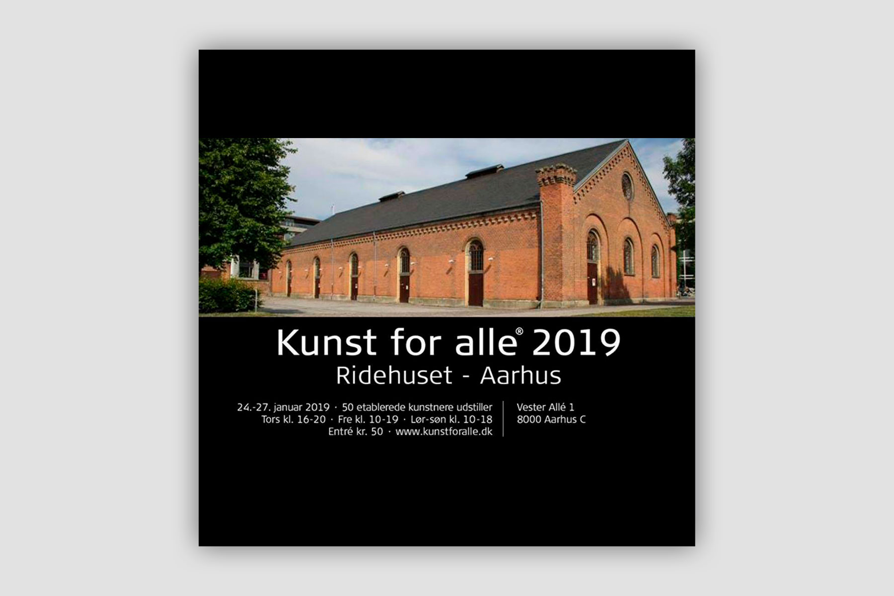 Kunst for Alle, Ridehuset Aarhus, 2019