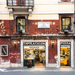 When I was a child I visited Rome several times with my parents and two brothers. We often had an ice cream or cappucino at this cafe. Photo by Karen Vesterager.