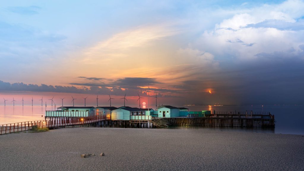 "Et døgn ved Helgoland" er et af de fire billeder, der har kvalificeret os til landsholdet i fotografi 2026.